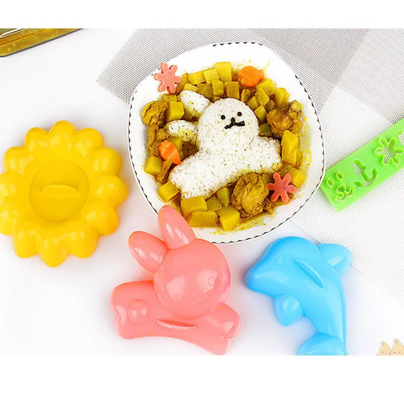 Сделай Сам изготовитель рицебола для завтрака Мультяшные животные кролик