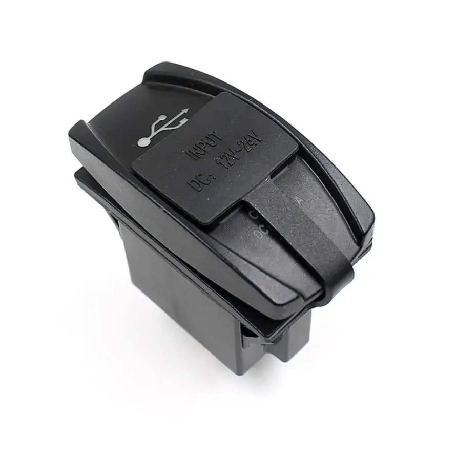 2019 12V 24V на 2-портный Dual Порты Зарядное устройство USB Батарея Мощность зарядный