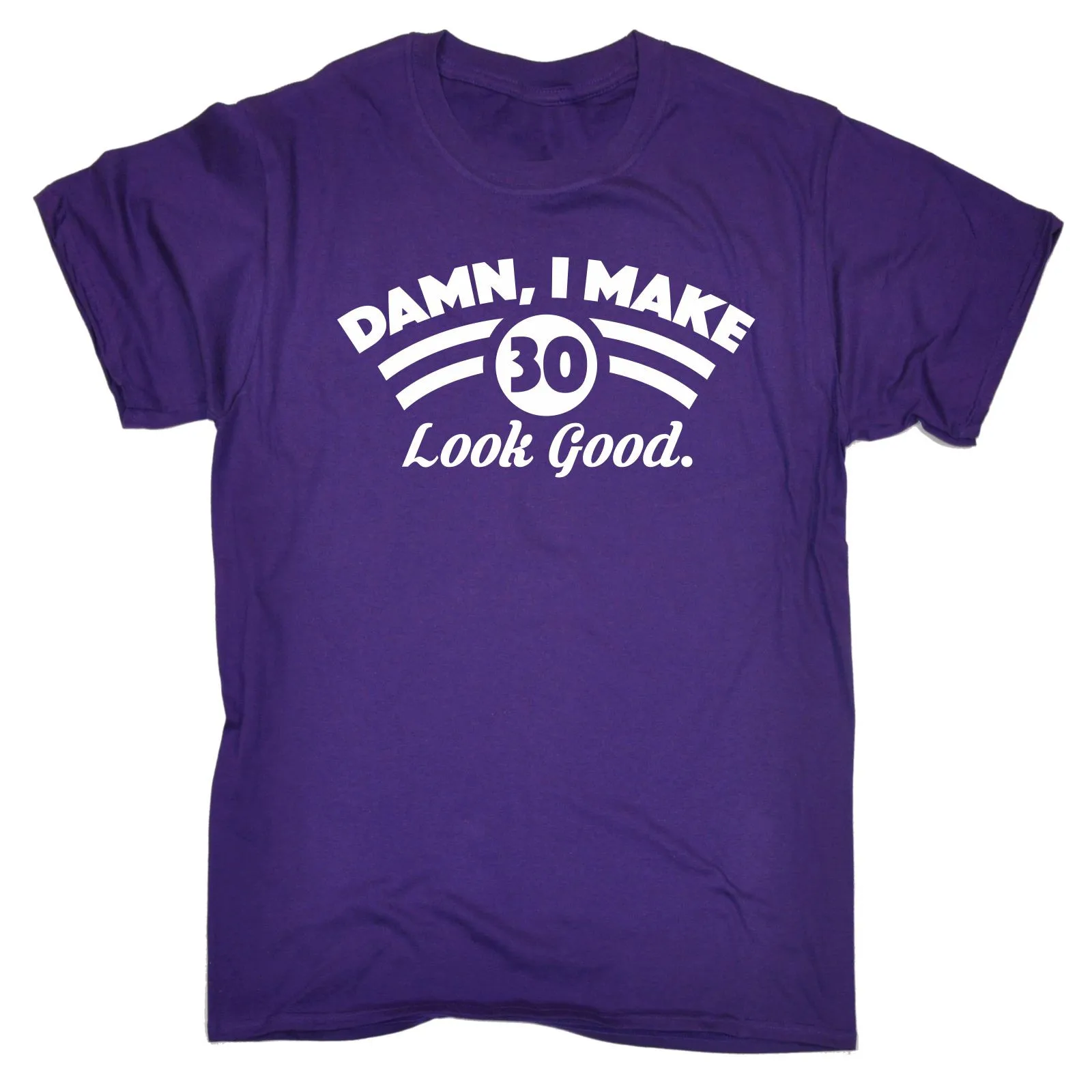 Черная футболка с надписью I MAKE 30 LOOK GOOD забавная Мужская в подарок на день