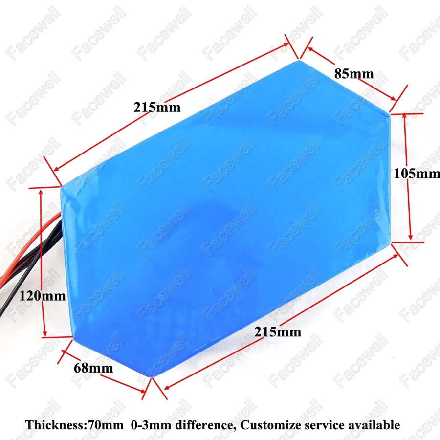 New hexagon 48v 35ah lithium battery pack BMS 1000w rear 2000w motor For electric bike 30ah + 3A Charger | Электроника