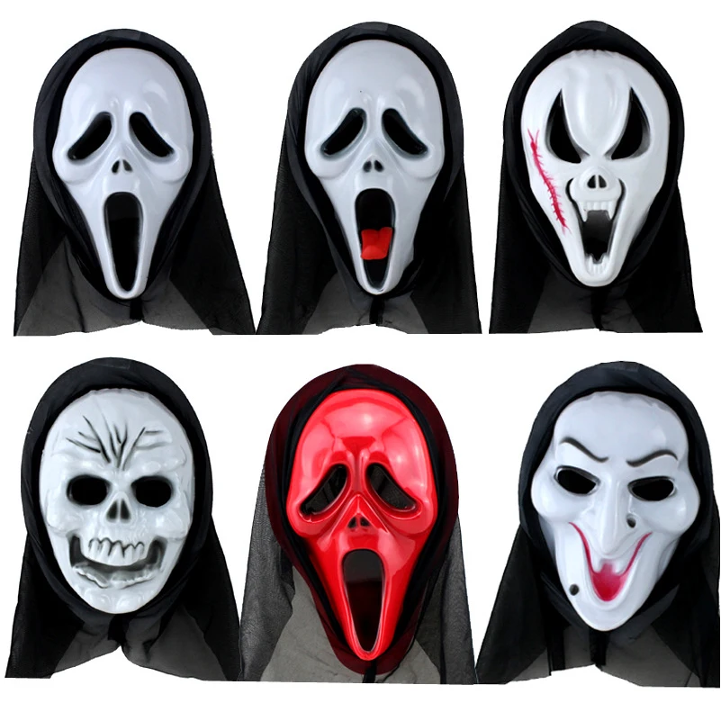 Хэллоуин реалистичные страшно ужас маска на Хеллоуин Маскарад Реквизит смерть