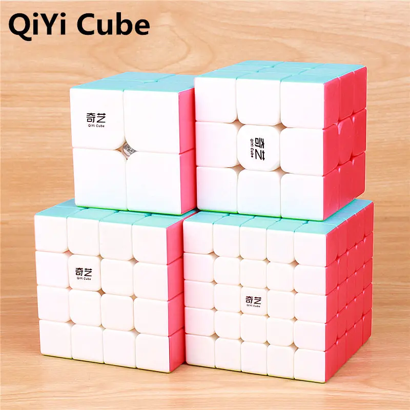 Волшебные кубики QIYI warrior 3x3x3 4x4 5x5x5 детские игрушки скоростной кубик пазл