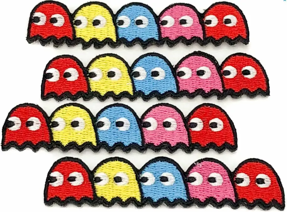 Pacman Железный патч фанки Ретро 80s игровой патч