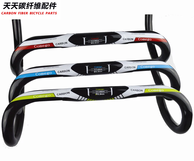 Comego углеродное волокно аксессуары для шоссейного велосипеда руля изогнутый руль