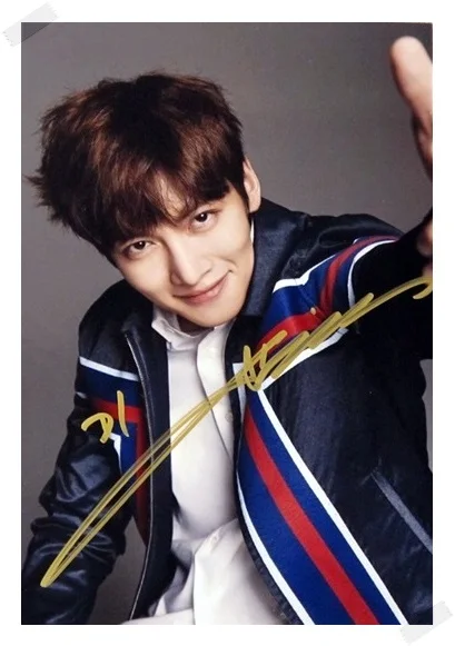 Подписанный Ji Chang Wook автографный Оригинал фото 6 дюймов Бесплатная доставка 082017A|ji