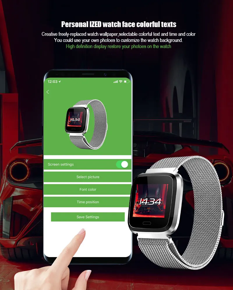 VERYFiTEK L18 бизнес металлический ремешок Смарт часы кровяное давление монитор сердечного ритма фитнес Trakcer для мужчин и женщин Смарт часы Прямая поставка