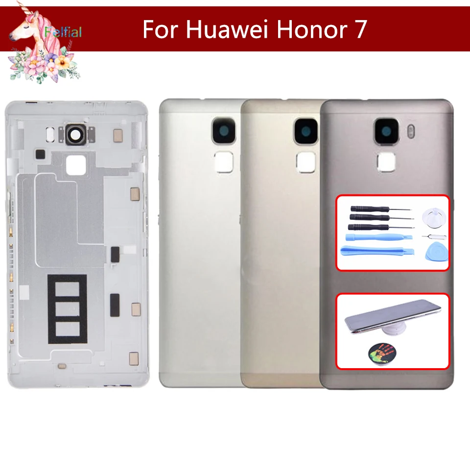 Чехол для huawei Honor 7, PLK-AL10, PLK-L01, PLK-TL01H, задняя крышка, чехол на заднюю дверь, чехол на полную батарею, панель