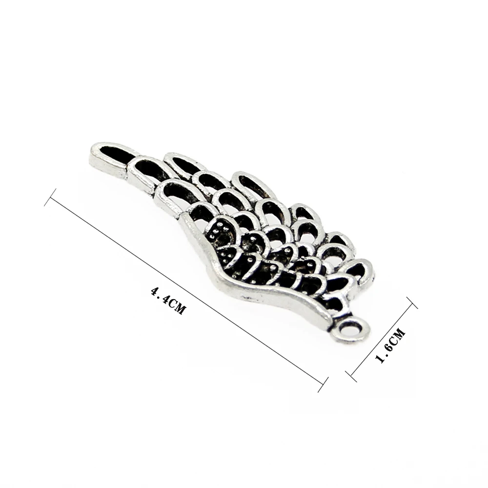12Pcs/Lot Vintage Metal Zinc Alloy Classic Angel Wish Charms DIY Jewelry Handmade Wings for Making | Украшения и аксессуары