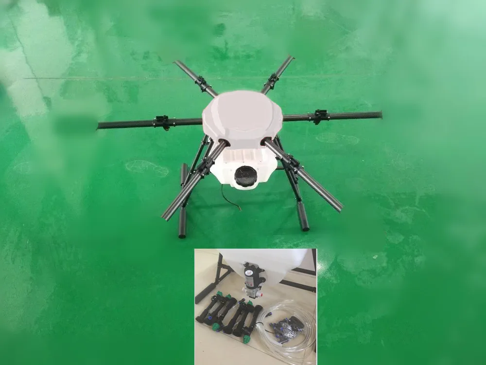 Model C Шесть осей 10L 10 кг сельское хозяйство спрей drone 1450 мм Колесная база чистый зонт из углеродного волокна складная рама и 16 кг для распылительной системы - Цвет: Model C