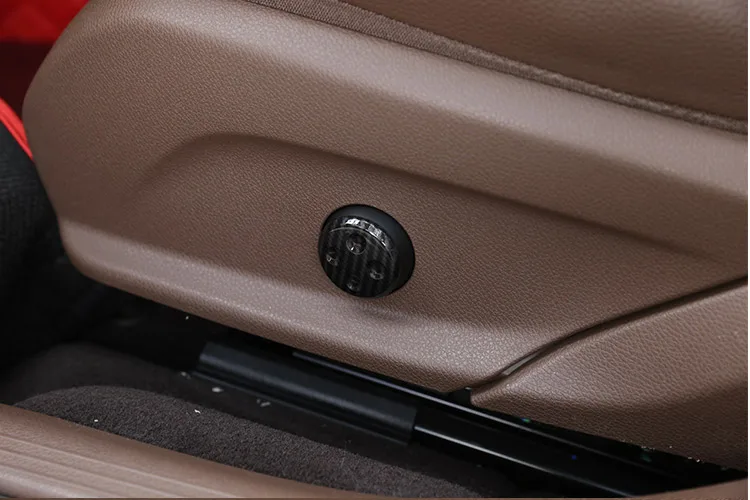 

2pcs Carbon Fiber Car Seat Adjust Switch Button Cover Trim For Mercedes Benz GLC/CLS/E/C Class W205 W212 W213 Car Accessories