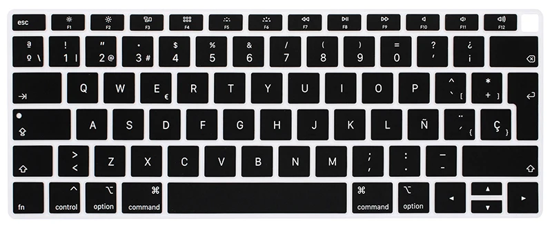 Испанский Чили чехол для клавиатуры ноутбука для macbook air 13 A1932 ЕС крышка клавиатуры цветная защитная пленка дисплей испанский язык