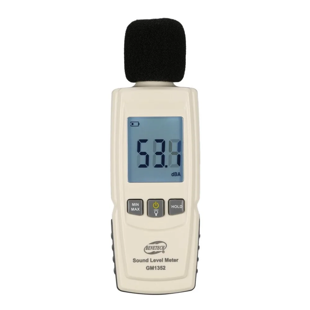 BENETECH GM1352 30-130dB цифровой уровень звука измеритель шума контроль громкости тест дБ