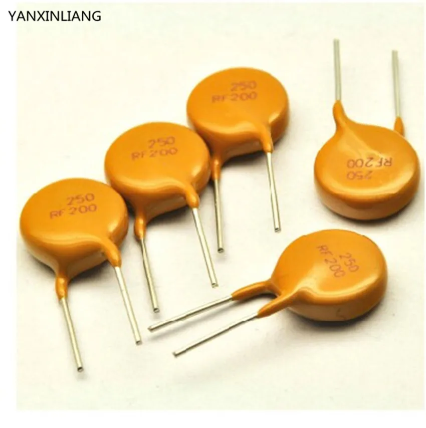 5 шт. PPTC сбрасываемый предохранитель TRF250 200 250 в а мА|resettable fuse|0.2a 250v fuse200ma fuse |