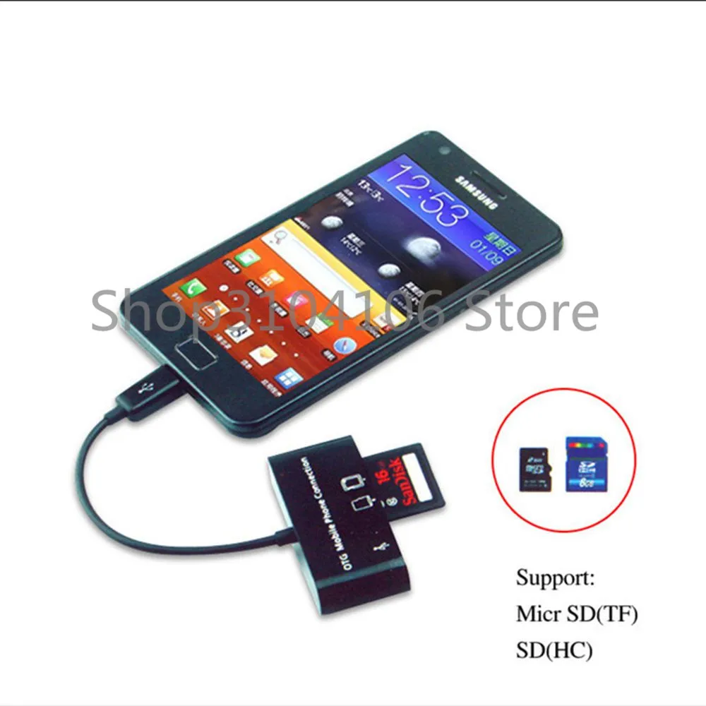 3 в 1 OTG кардридер Micro USB SD/MMC/SDHC TF SD адаптер Коннектор памяти|sd card reader|sd reader otgsd micro sd |