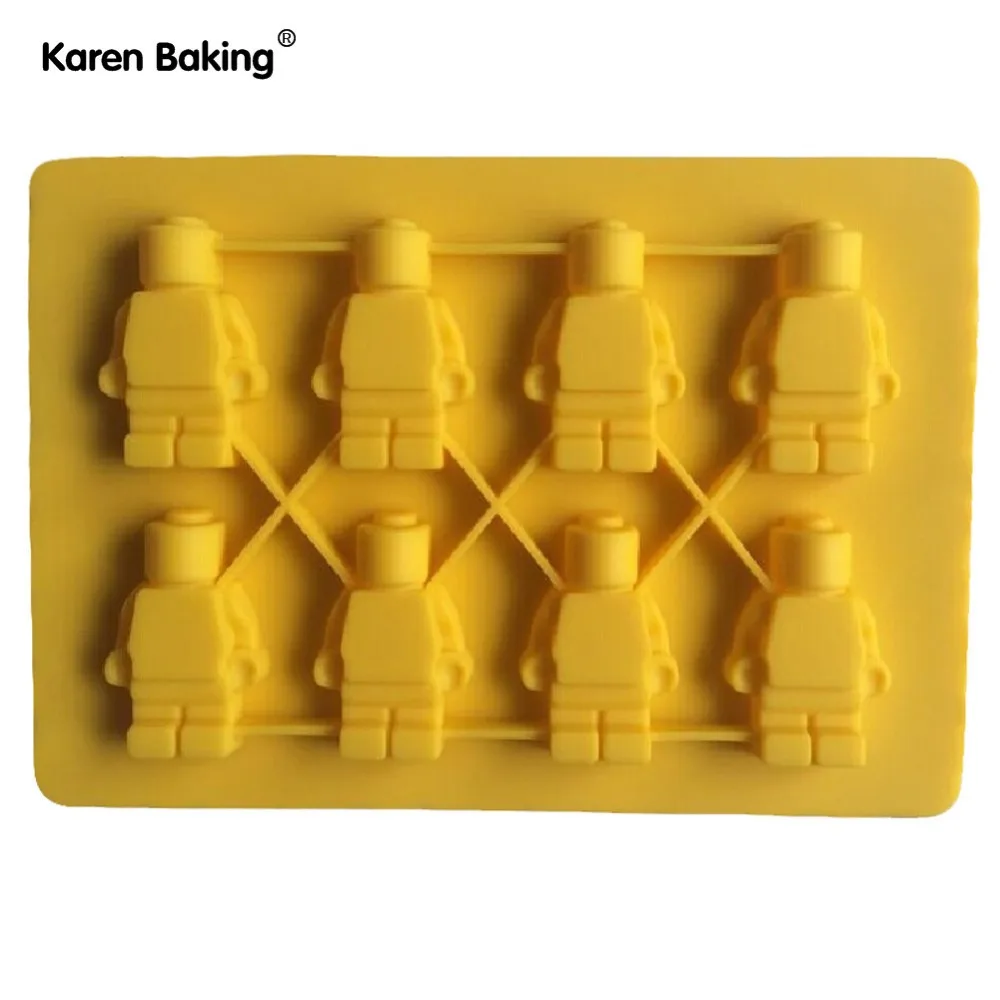 Один набор Лего и робот типа Маффин сладкие конфеты Желе помадка торт шоколадная