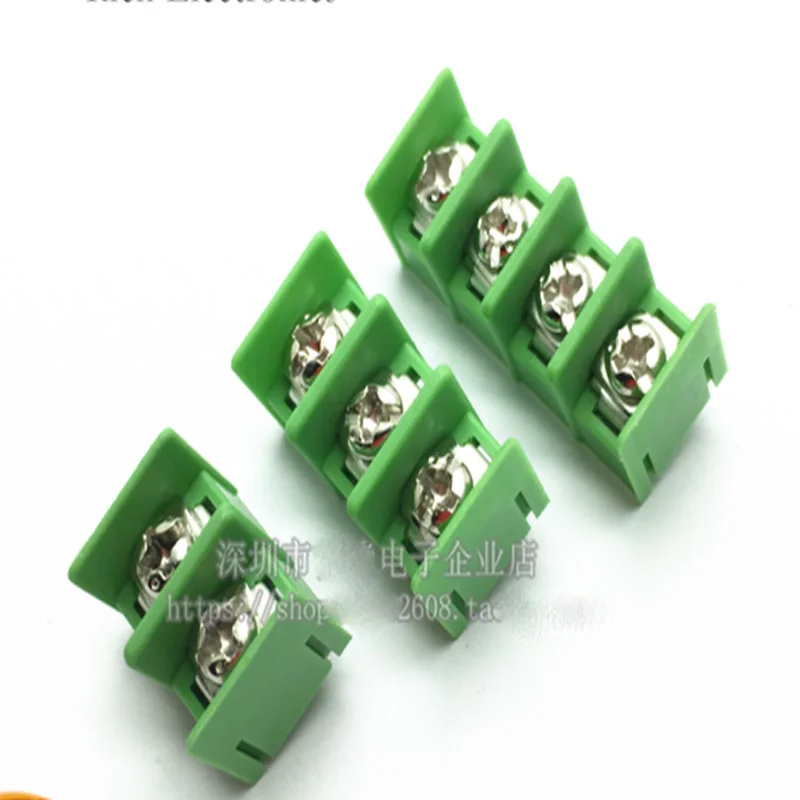 Клеммная колодка 10 шт./лот MG/DG/KF7.62 2P 3P 4P блок питания 7 62 мм 300 в 20 А|Клеммные колодки|