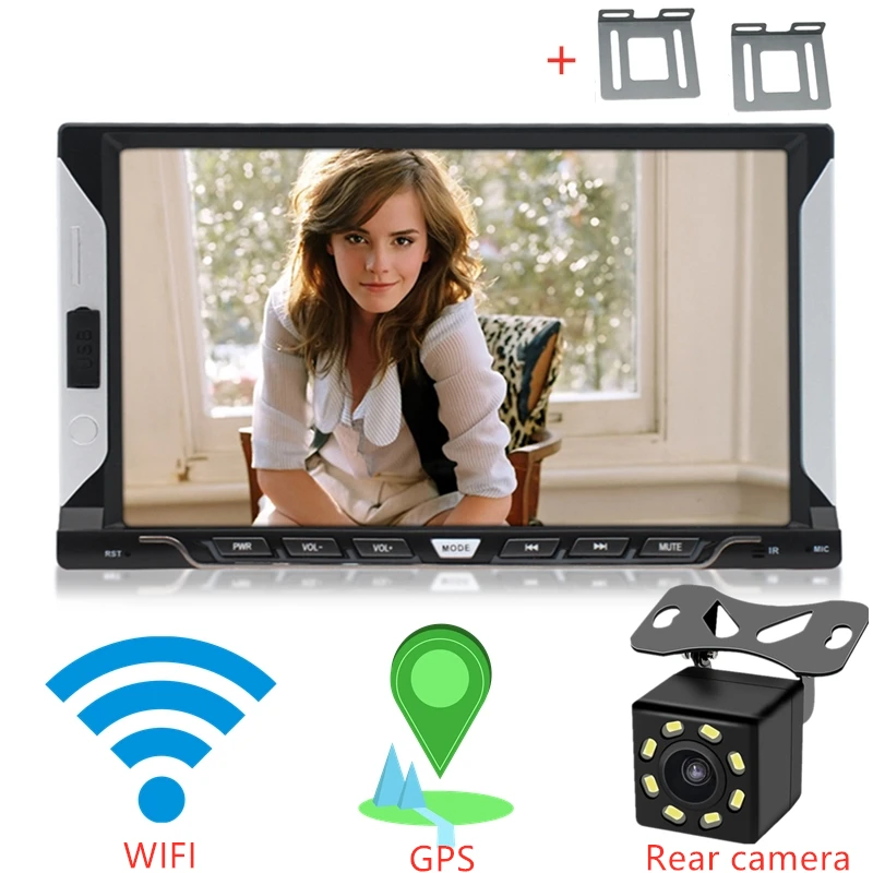 2din автомобильный Радио 7 дюймов сенсорный экран mirrorlink проигрыватель Android