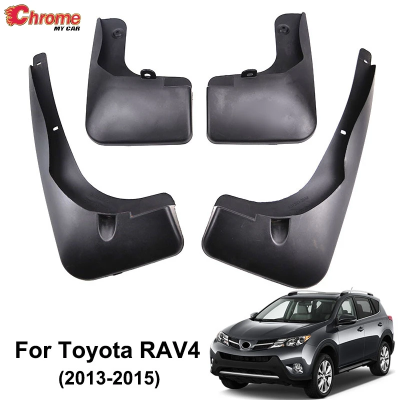 Комплект брызговиков для Toyota RAV4 2013 2014 2015 передние и задние щитки от грязи