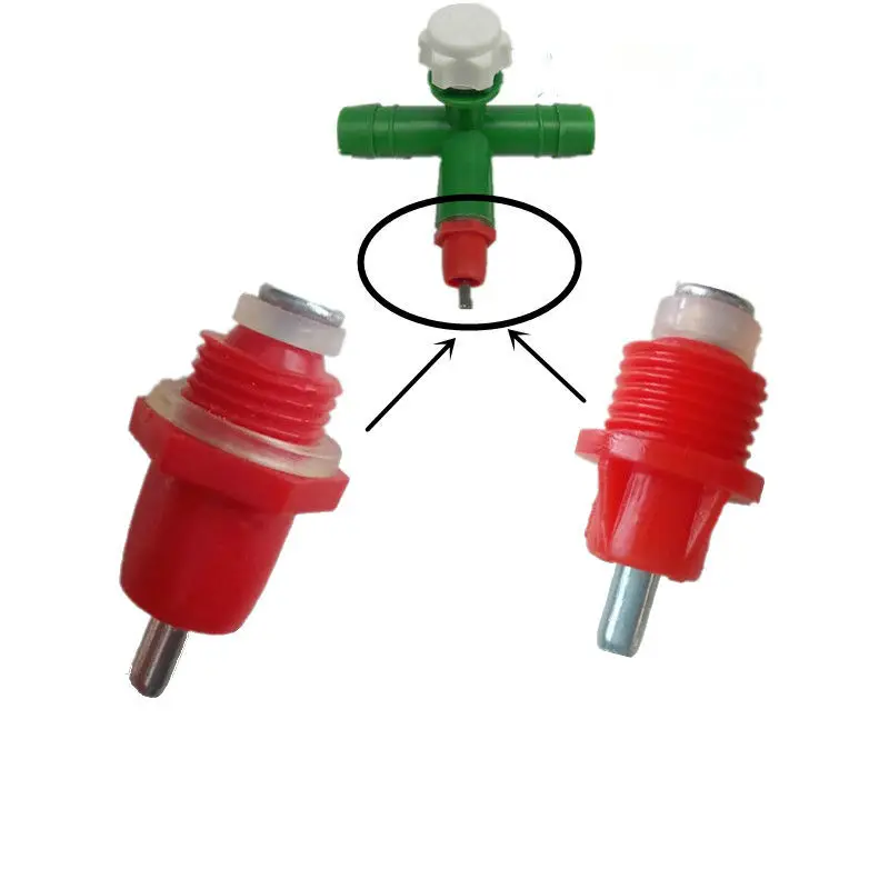 

100 шт. Пластик поилка для кур ниппельные поилки Весна Тип мяч с автоматическим поилка для кур мяч тонкой работы