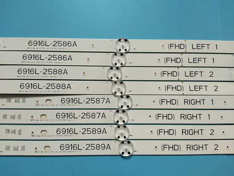 Светодиодная лента для подсветки 6916L 2586A 2587A 2588A 2589A LC490DUE FJ M1 49LH604V новинка 100%