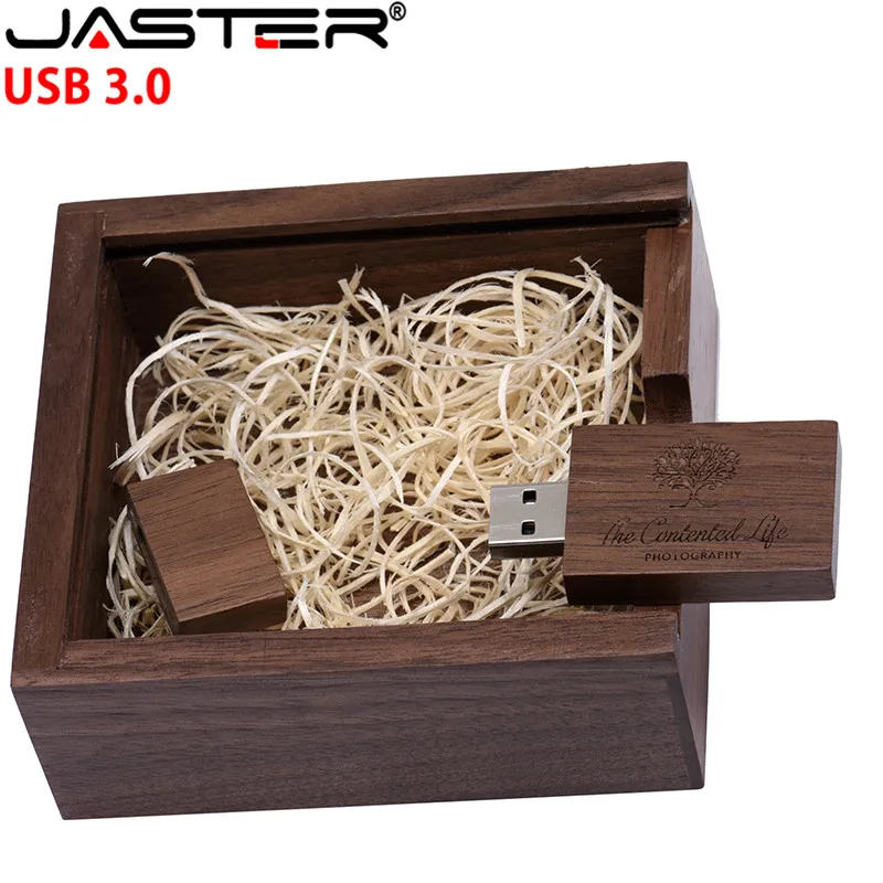USB флеш накопитель JASTER деревянный 4/6 ГБ 3 0*10 5 мм|USB флэш-накопители| |