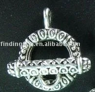 Бесплатная доставка 40 комплектов тибетских серебряных витиеватых круглых