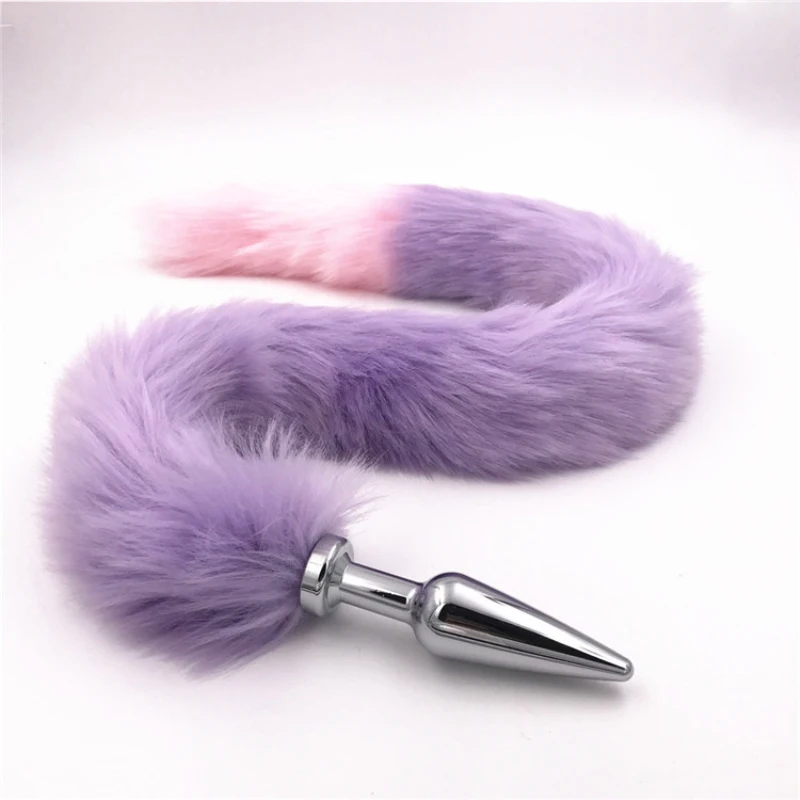 Anal Plug Tail Mini Bullet Stainless Steel Anus Bead Butt Stopper Faux Long Sex Toys Product for Couples H8-5-133G | Красота и