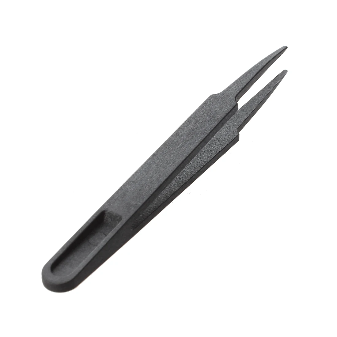 

4.5" Length Black Plastic Anti-static Tweezers Repair Tool 2