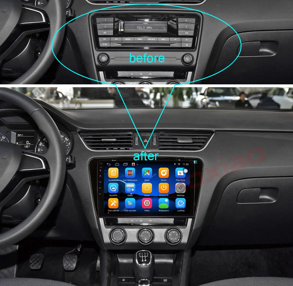 Автомобильный Радио плеер 2 Din Android для Octavia Skoda 2013 2014 2015 2016 2017 FM стерео Bluetooth GPS Wifi
