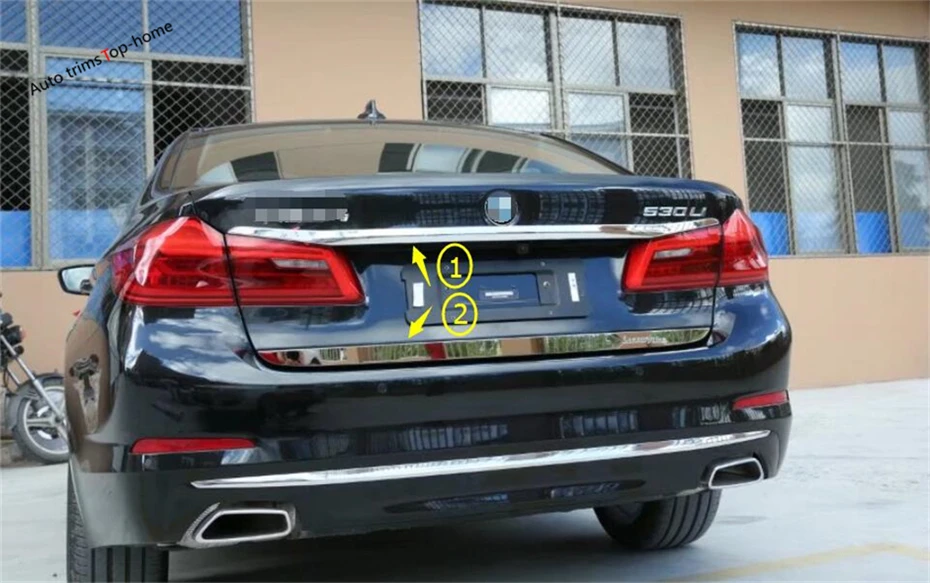Крышка багажника Yimaautotrims для BMW 5 Series Sedan G30 530I 2017 2020 внешние аксессуары|trim cover|bmw