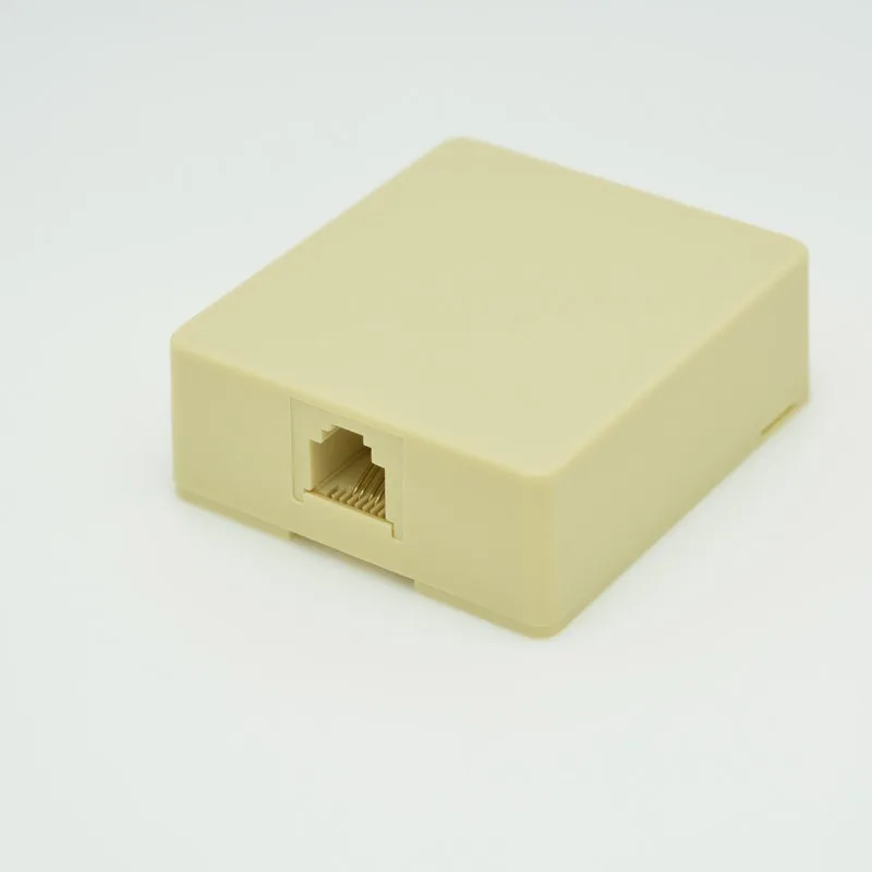 

RJ45 8P8C Telephone Rosette Box Ivory Color 000589