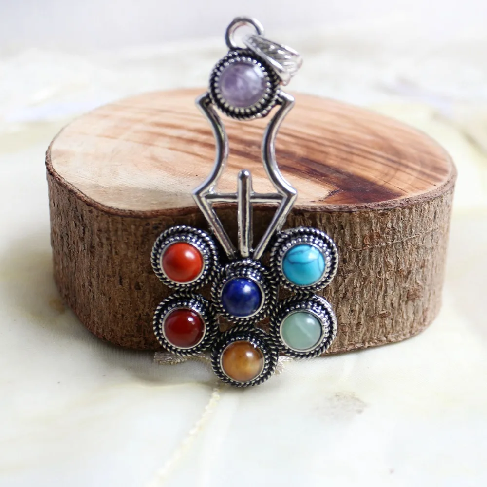 Энергетическая мощная любовь дружба Очаровательная 7 Чакр подвеска c лечебным