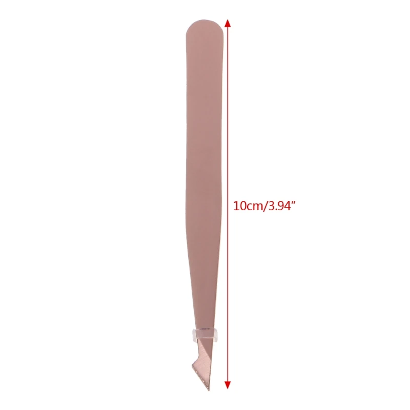 Новый Профессиональный пинцет для бровей золото нержавеющая сталь удаления