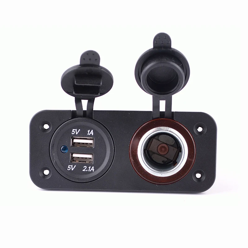 IZTOSS 12 V автомобильный прикуриватель от зажигания + двойной USB 5 3.1A мотоцикл