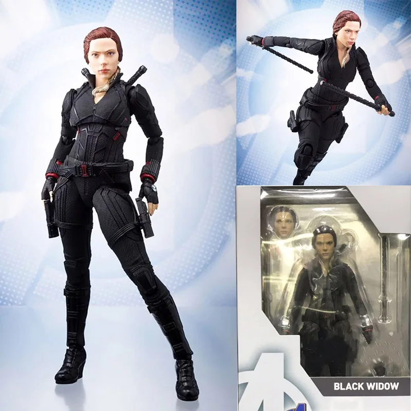 Зеленый Фильм Мстители 4 эндигра Marvel SHF Thanos Тор Марвел Капитан черная Widow Hawkeye фигурка модель игрушки кукла подарок - Цвет: Зеленый