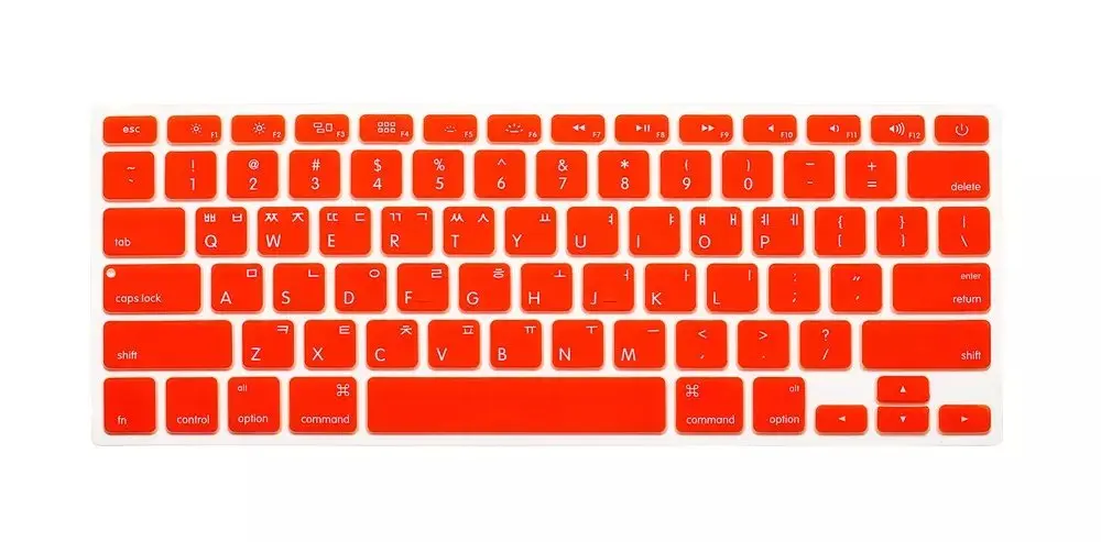 Американский макет корейских букв алфавита наклейки на клавиатуру для Macbook Pro 13