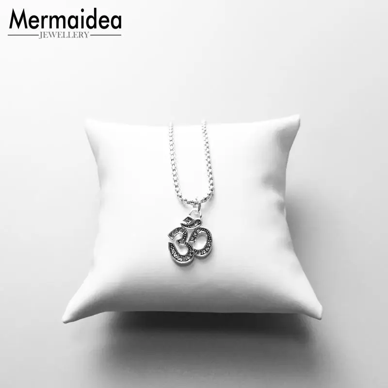 Религиозный буддистский Подвески OM модные ювелирные изделия посеребренный