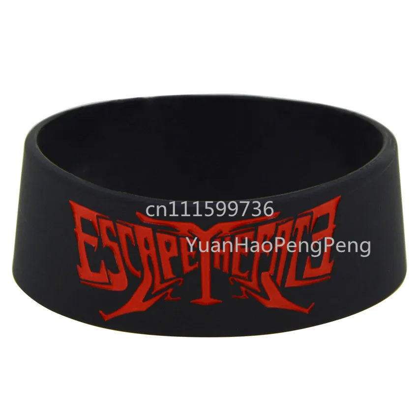 1piece Escape The Fate Post hard core Orchestra Silicone Black Colour Bracelet Wristband | Украшения и аксессуары