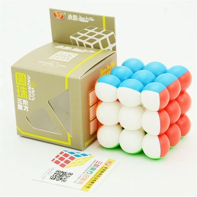 

YongJun Round Ball 3x3x3 Magic Cube 3Layer Stickerless Smooth Cubo Magico Professional Speed Cube Puzzle YJ Toys For Children