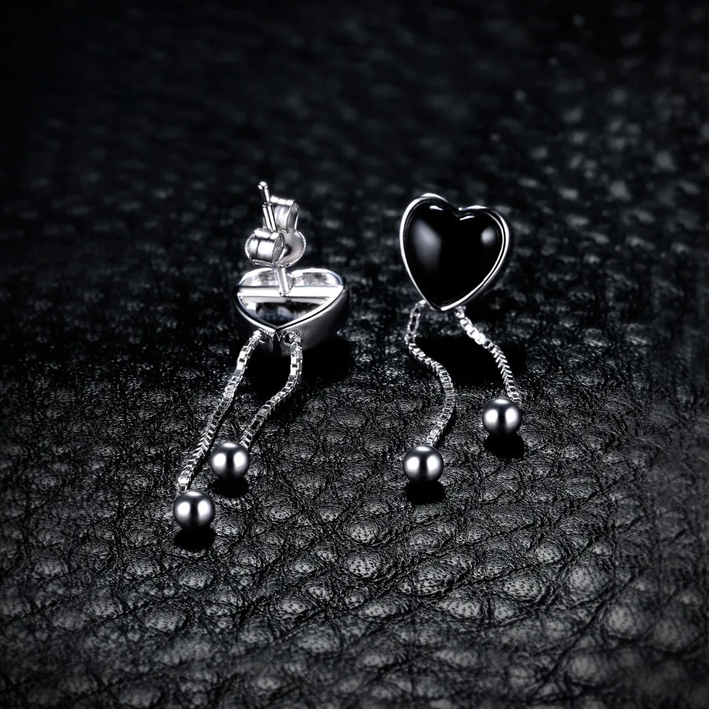 JewelryPalace сердце 0.3ct Подлинная кабошон серьги черный оникс 925 Серебро новый Дизайн