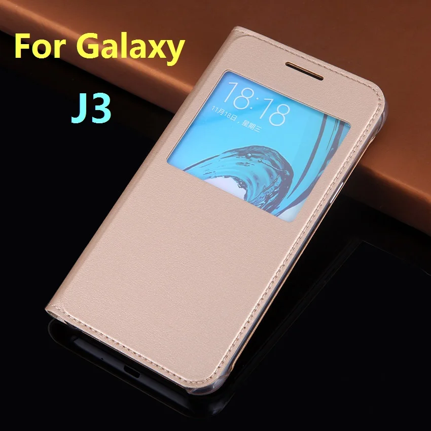 Кожаный чехол книжка для телефона Samsung Galaxy J3 2016 GalaxyJ3 J 3 SM J320F J320FN J320H J302M|case for samsung