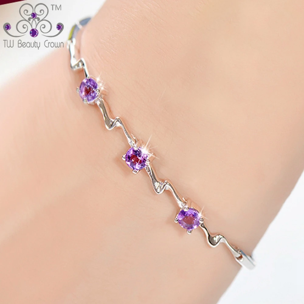 Женский браслет из серебра 925 пробы с фианитом | Украшения и аксессуары