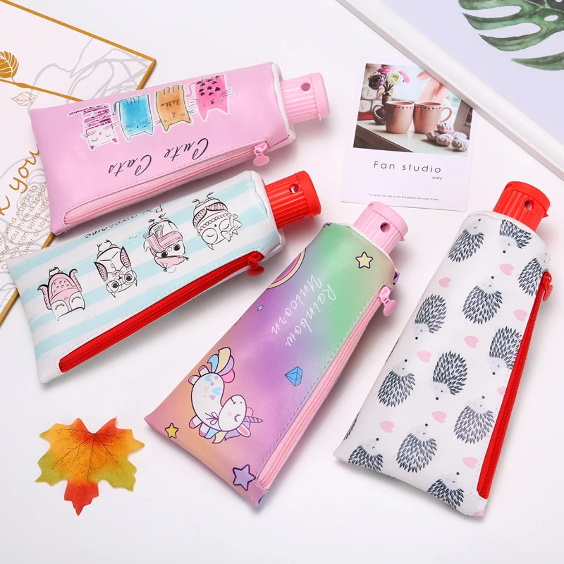 Чехол для карандашей astuccio kawaii unicorn pink estuche escolar piornik cartuchera para lapices trousse crayon cute estuches papeleria