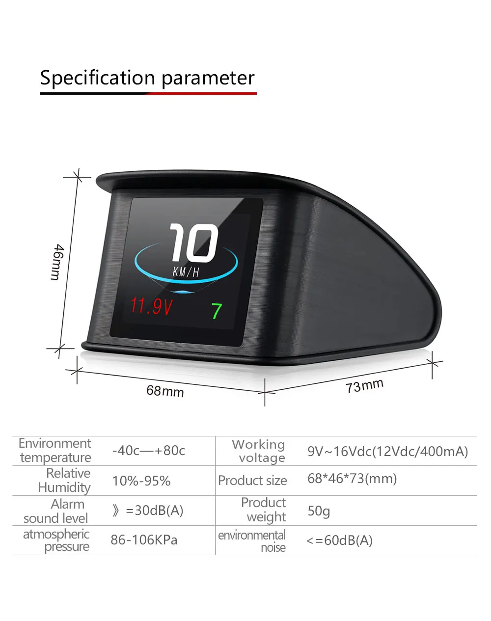 GEYIREN OBD II P10 gps T600 Авто бортовой компьютер Дисплей Автомобильный цифровой OBD ВОЖДЕНИЯ LED Дисплей HUD head до Дисплей для любых автомобилей