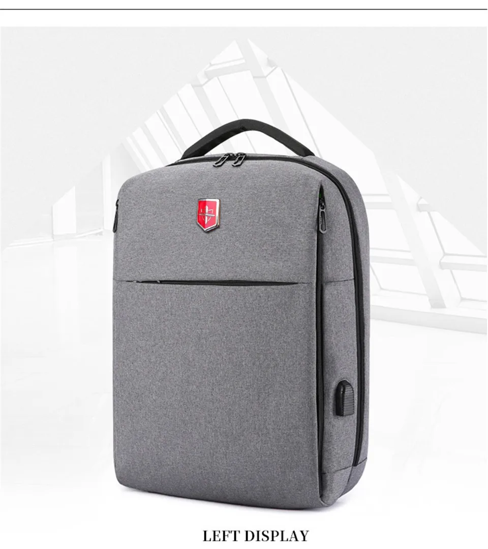 Фирменная Новинка USB подзарядки человек рюкзак большой ёмкость Fit 15,6 дюймов ноутбук повседневное школьная сумка дорожный рюкзак мужской