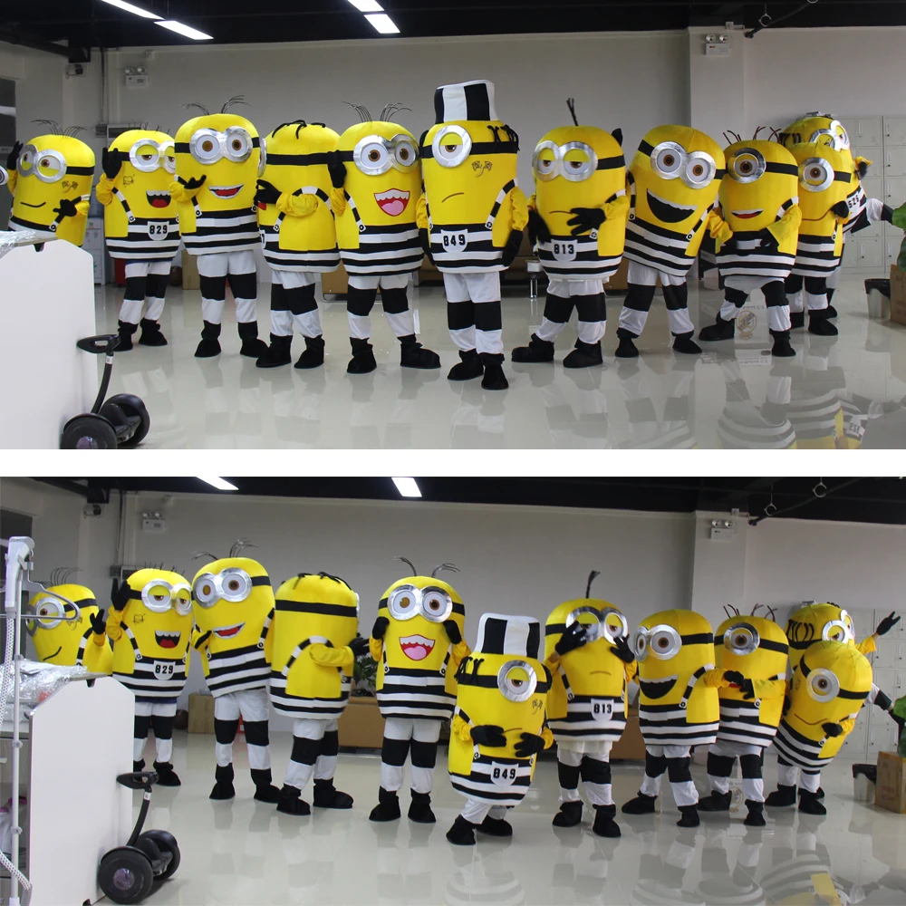 Костюм Миньона с татуировкой из мультфильма Я 3 для взрослых бесплатная