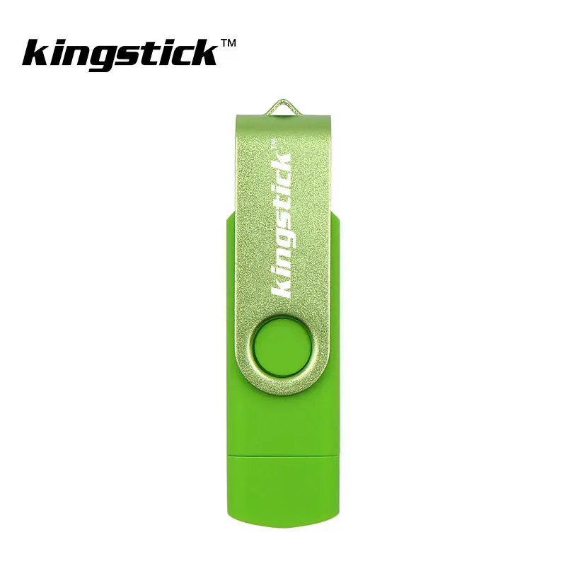 green USB 2,0 OTG металлическая Флешка 256 ГБ 128 ГБ USB флеш-накопитель 64 ГБ 32 ГБ 16 ГБ Флешка флеш-карты памяти usb флешка cle usb - Цвет: green