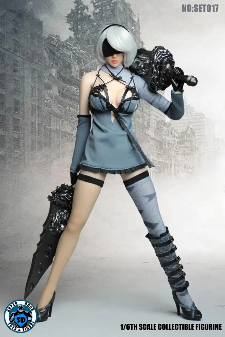 1/6 весы НИР автоматов 2B YoRHa № 2 Тип B Girl с головой лепить Одежда наборы аксессуаров для детей возрастом от 12 дюймов TBLeague фигуры