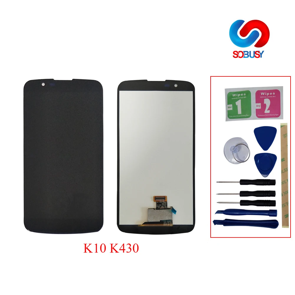 100% протестированный ЖК дисплей Tela для LG K10 Дисплей LCD LTE K430 K430DS K420N 420N K410 K410TV