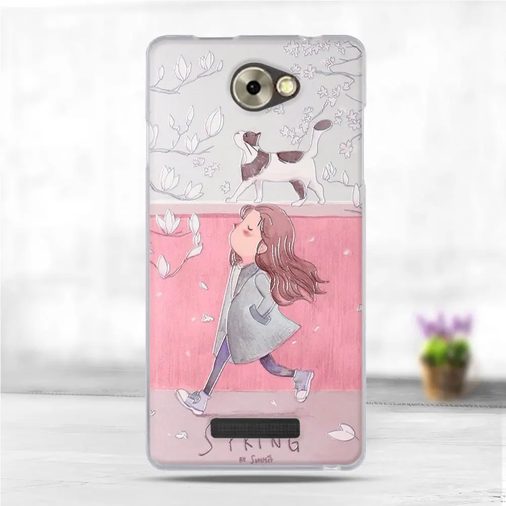 Модный чехол-накладка для BQ S 5070 волшебная искусственная кожа мягкий силиконовый